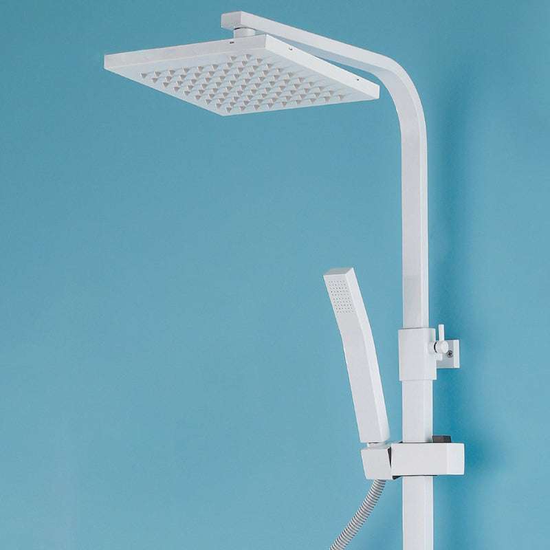 Arm Shower Faucet Wall Mounted Shower Metal Shower System with Slide Bar Clearhalo 'Bathroom Remodel & Bathroom Fixtures' 'Home Improvement' 'home_improvement' 'home_improvement_shower_faucets' 'Shower Faucets & Systems' 'shower_faucets' 'Showers & Bathtubs Plumbing' 'Showers & Bathtubs' 6528910