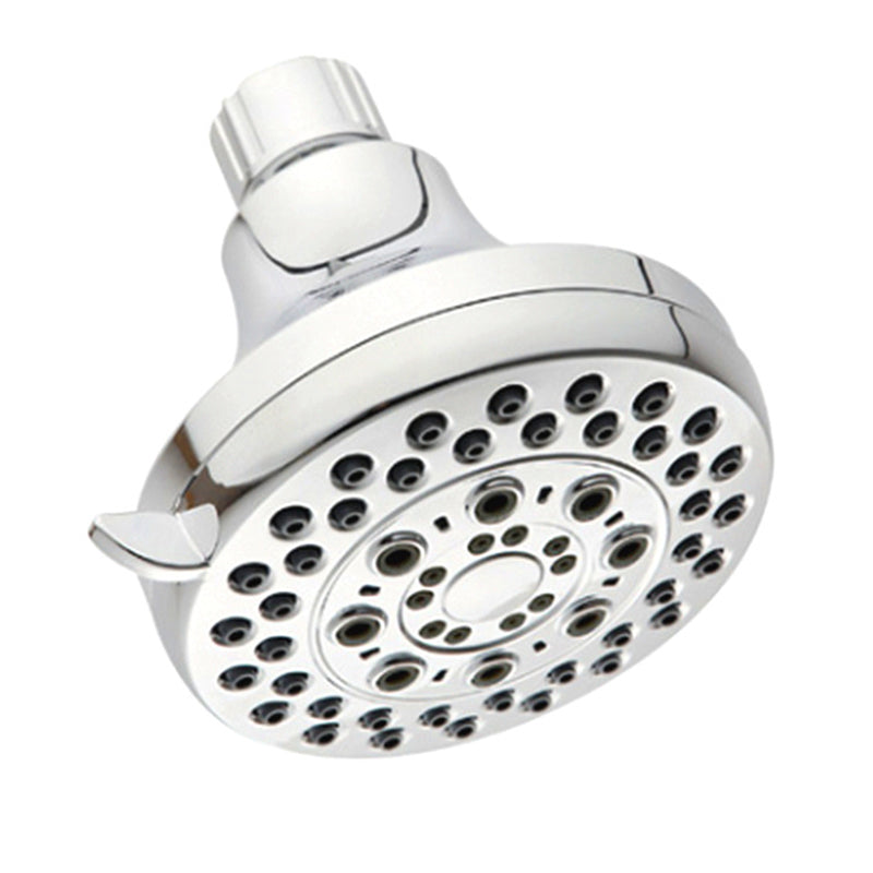 Silver Dual Shower Head Round Rain Fall Wall-Mount Showerhead Clearhalo 'Bathroom Remodel & Bathroom Fixtures' 'Home Improvement' 'home_improvement' 'home_improvement_shower_heads' 'Shower Heads' 'shower_heads' 'Showers & Bathtubs Plumbing' 'Showers & Bathtubs' 6528988