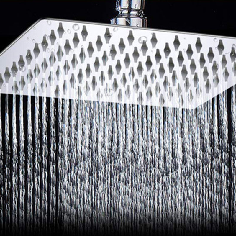 Modern Style Dual Shower Head 9-Spray Silver Wall-Mount Showerhead Clearhalo 'Bathroom Remodel & Bathroom Fixtures' 'Home Improvement' 'home_improvement' 'home_improvement_shower_heads' 'Shower Heads' 'shower_heads' 'Showers & Bathtubs Plumbing' 'Showers & Bathtubs' 6529014