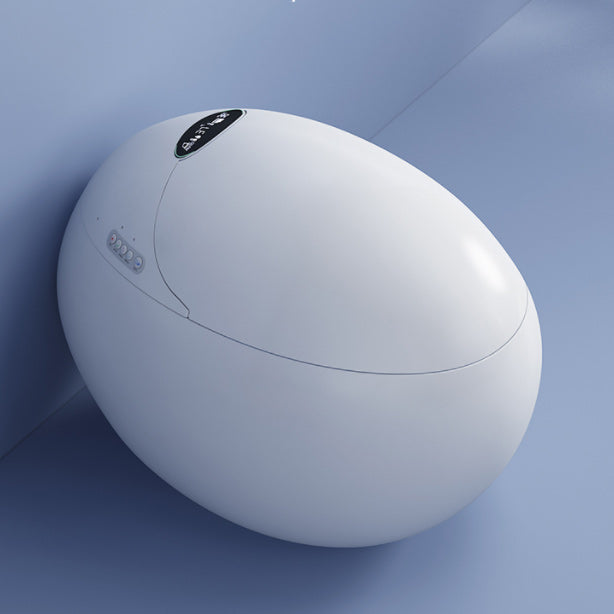 Round One-Piece Smart Toilet Bidet White All-In-One Toilet Bidet Clearhalo 'Bathroom Remodel & Bathroom Fixtures' 'Bidets' 'Home Improvement' 'home_improvement' 'home_improvement_bidets' 'Toilets & Bidets' 6529252