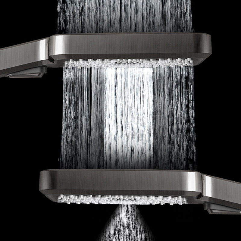 Modern Brass Shower System Adjustable Spray Pattern Shower Set Clearhalo 'Bathroom Remodel & Bathroom Fixtures' 'Home Improvement' 'home_improvement' 'home_improvement_shower_faucets' 'Shower Faucets & Systems' 'shower_faucets' 'Showers & Bathtubs Plumbing' 'Showers & Bathtubs' 6531359