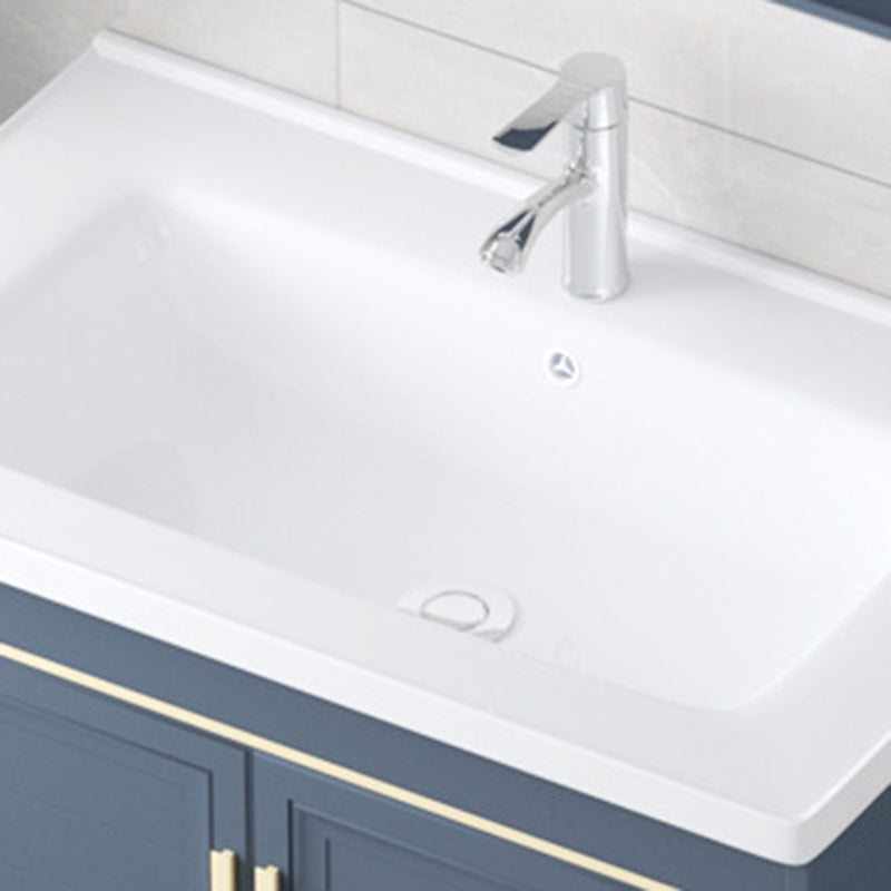 Modern Wall-Mounted Sink Vanity Blue Wall Mount Vanity Cabinet Clearhalo 'Bathroom Remodel & Bathroom Fixtures' 'Bathroom Vanities' 'bathroom_vanities' 'Home Improvement' 'home_improvement' 'home_improvement_bathroom_vanities' 6531470