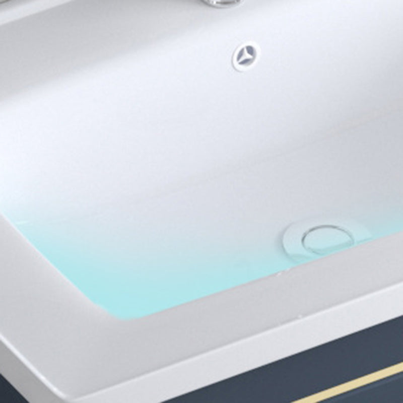 Modern Wall-Mounted Sink Vanity Blue Wall Mount Vanity Cabinet Clearhalo 'Bathroom Remodel & Bathroom Fixtures' 'Bathroom Vanities' 'bathroom_vanities' 'Home Improvement' 'home_improvement' 'home_improvement_bathroom_vanities' 6531478