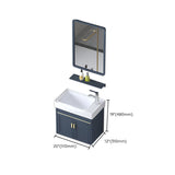 Modern Wall-Mounted Sink Vanity Blue Wall Mount Vanity Cabinet Clearhalo 'Bathroom Remodel & Bathroom Fixtures' 'Bathroom Vanities' 'bathroom_vanities' 'Home Improvement' 'home_improvement' 'home_improvement_bathroom_vanities' 6531493