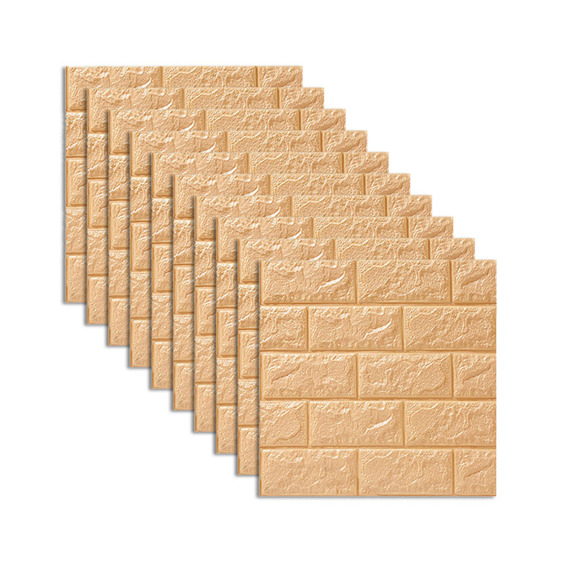 Modern Wall Access Panel PVC 3D Embossed Peel and Stick Soundproof Paneling Beige Clearhalo 'Flooring 'Home Improvement' 'home_improvement' 'home_improvement_wall_paneling' 'Wall Paneling' 'wall_paneling' 'Walls & Ceilings' Walls and Ceiling' 6531782