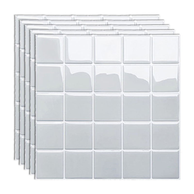 Modern Wallpaper Field Tile/Single Tile Paper Peel and Stick Backs Plash Kitchen Gray-White Clearhalo 'Flooring 'Home Improvement' 'home_improvement' 'home_improvement_peel_stick_blacksplash' 'Peel & Stick Backsplash Tile' 'peel_stick_blacksplash' 'Walls & Ceilings' Walls and Ceiling' 6531796
