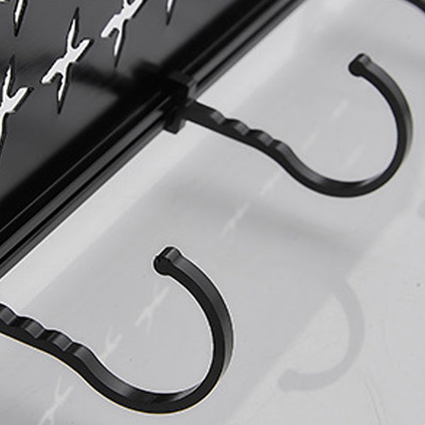 Black / Sliver Bathroom Accessory Aluminum Hardware Set Bath Shelf Clearhalo 'Bathroom Hardware Sets' 'Bathroom Hardware' 'Bathroom Remodel & Bathroom Fixtures' 'bathroom_hardware_sets' 'Home Improvement' 'home_improvement' 'home_improvement_bathroom_hardware_sets' 6536369