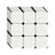 Ceramic Black Wall Tile Square Flower Pattern Tile Wall and Floor Light Gray Clearhalo 'Floor Tiles & Wall Tiles' 'floor_tiles_wall_tiles' 'Flooring 'Home Improvement' 'home_improvement' 'home_improvement_floor_tiles_wall_tiles' Walls and Ceiling' 6540310
