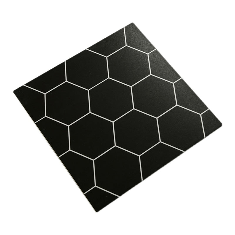 Ceramic Black Wall Tile Square Flower Pattern Tile Wall and Floor Clearhalo 'Floor Tiles & Wall Tiles' 'floor_tiles_wall_tiles' 'Flooring 'Home Improvement' 'home_improvement' 'home_improvement_floor_tiles_wall_tiles' Walls and Ceiling' 6540312