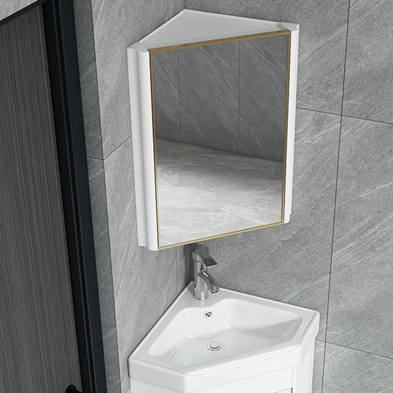 Creative Sink Vanity Wall Mount Triangular Wall Mount Vanity Cabinet Clearhalo 'Bathroom Remodel & Bathroom Fixtures' 'Bathroom Vanities' 'bathroom_vanities' 'Home Improvement' 'home_improvement' 'home_improvement_bathroom_vanities' 6540456