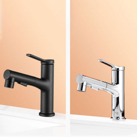 Modern Sink Faucet Pure Color Basin Lavatory Faucet for Bathroom Clearhalo 'Bathroom Remodel & Bathroom Fixtures' 'Bathroom Sink Faucets' 'Bathroom Sinks & Faucet Components' 'bathroom_sink_faucets' 'Home Improvement' 'home_improvement' 'home_improvement_bathroom_sink_faucets' 6540569