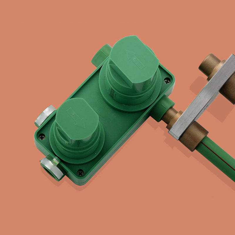 Modern Style Shower System Spot Resist Copper Wall Mounted Shower System Clearhalo 'Bathroom Remodel & Bathroom Fixtures' 'Home Improvement' 'home_improvement' 'home_improvement_shower_faucets' 'Shower Faucets & Systems' 'shower_faucets' 'Showers & Bathtubs Plumbing' 'Showers & Bathtubs' 6540675