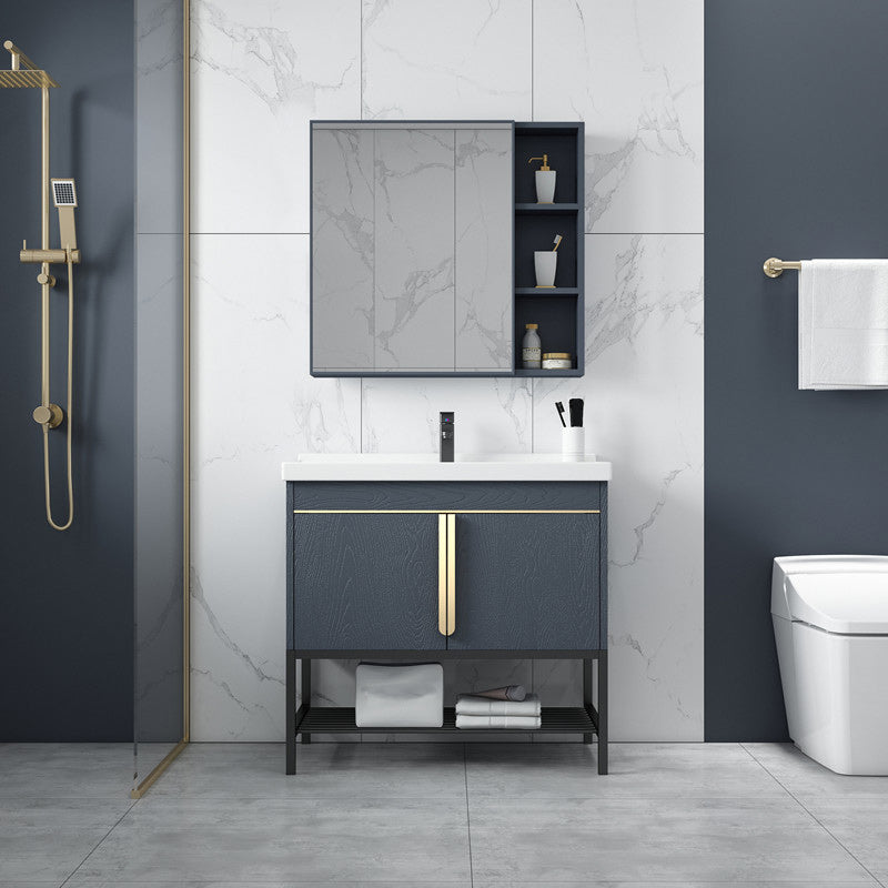 Modern Stainless Steel Bathroom Sink Vanity Faucet Included Vanity Sink Clearhalo 'Bathroom Remodel & Bathroom Fixtures' 'Bathroom Vanities' 'bathroom_vanities' 'Home Improvement' 'home_improvement' 'home_improvement_bathroom_vanities' 6540726
