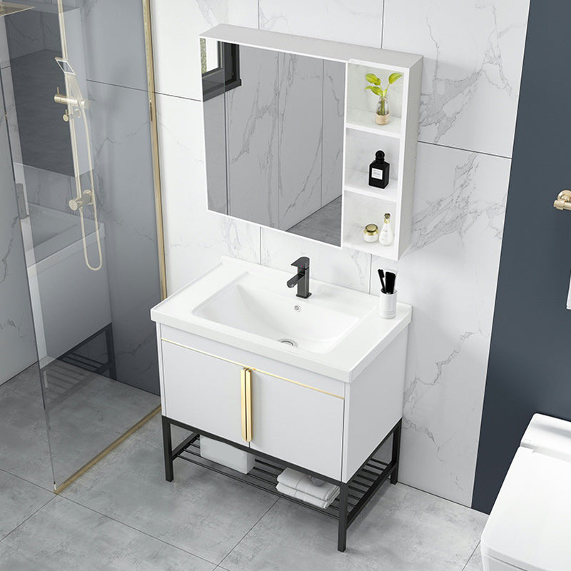 Modern Stainless Steel Bathroom Sink Vanity Faucet Included Vanity Sink Clearhalo 'Bathroom Remodel & Bathroom Fixtures' 'Bathroom Vanities' 'bathroom_vanities' 'Home Improvement' 'home_improvement' 'home_improvement_bathroom_vanities' 6540729