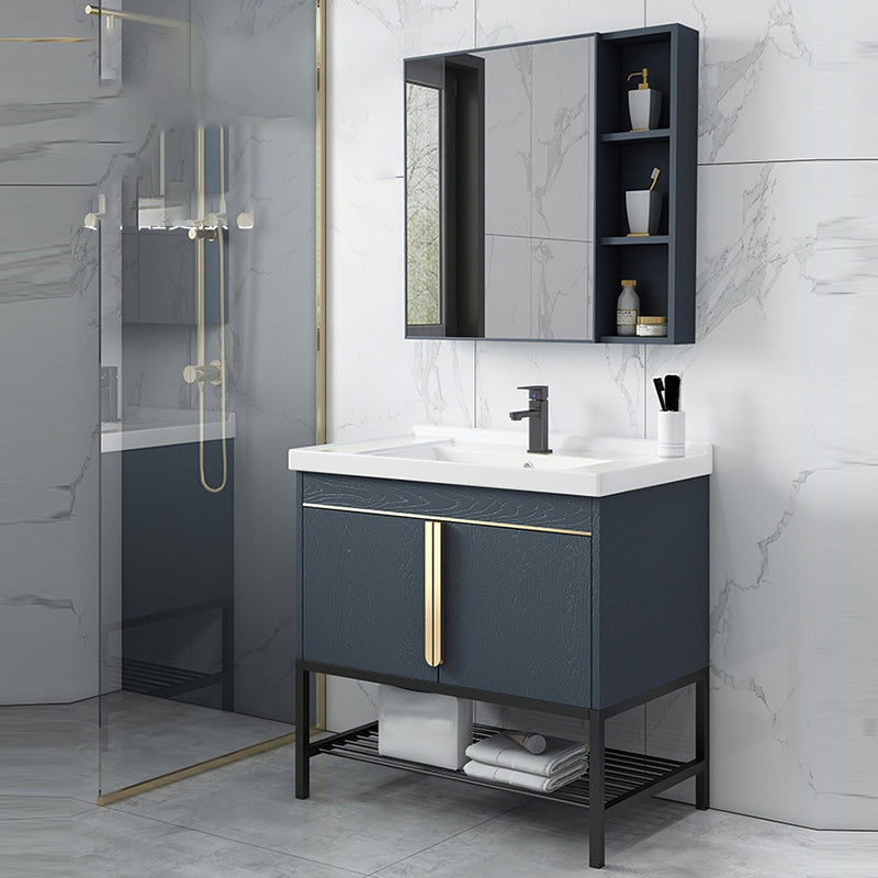 Modern Stainless Steel Bathroom Sink Vanity Faucet Included Vanity Sink Clearhalo 'Bathroom Remodel & Bathroom Fixtures' 'Bathroom Vanities' 'bathroom_vanities' 'Home Improvement' 'home_improvement' 'home_improvement_bathroom_vanities' 6540730