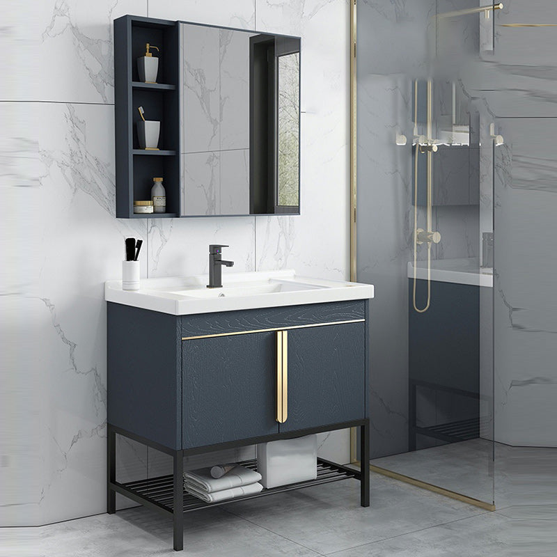 Modern Stainless Steel Bathroom Sink Vanity Faucet Included Vanity Sink Clearhalo 'Bathroom Remodel & Bathroom Fixtures' 'Bathroom Vanities' 'bathroom_vanities' 'Home Improvement' 'home_improvement' 'home_improvement_bathroom_vanities' 6540733
