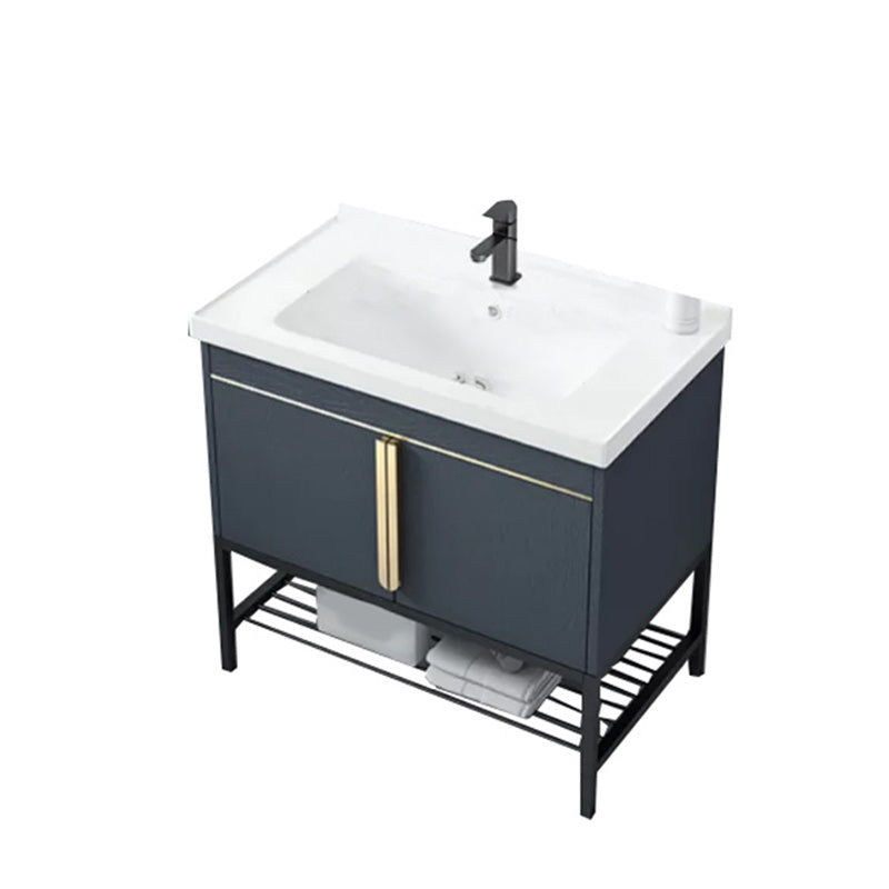 Modern Stainless Steel Bathroom Sink Vanity Faucet Included Vanity Sink Vanity & Faucet Blue Clearhalo 'Bathroom Remodel & Bathroom Fixtures' 'Bathroom Vanities' 'bathroom_vanities' 'Home Improvement' 'home_improvement' 'home_improvement_bathroom_vanities' 6540742
