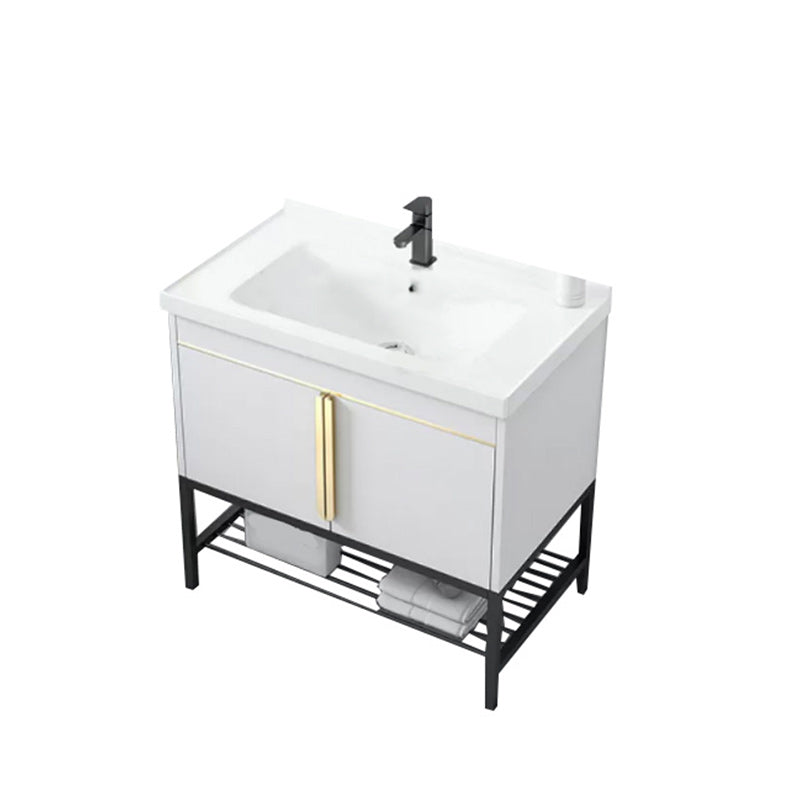 Modern Stainless Steel Bathroom Sink Vanity Faucet Included Vanity Sink Vanity & Faucet White Clearhalo 'Bathroom Remodel & Bathroom Fixtures' 'Bathroom Vanities' 'bathroom_vanities' 'Home Improvement' 'home_improvement' 'home_improvement_bathroom_vanities' 6540747
