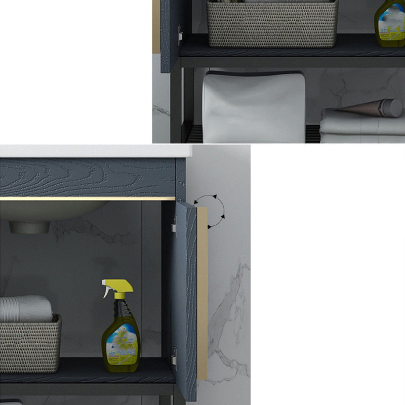 Modern Stainless Steel Bathroom Sink Vanity Faucet Included Vanity Sink Clearhalo 'Bathroom Remodel & Bathroom Fixtures' 'Bathroom Vanities' 'bathroom_vanities' 'Home Improvement' 'home_improvement' 'home_improvement_bathroom_vanities' 6540749