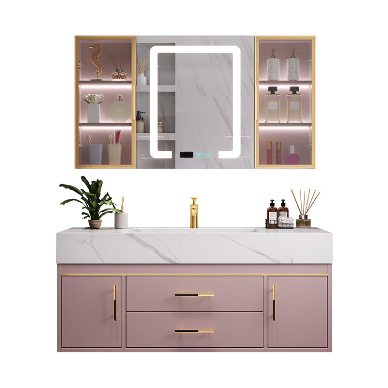 Modern Style Bathroom Vanity Set Solid Wood Bathroom Vanity Set Clearhalo 'Bathroom Remodel & Bathroom Fixtures' 'Bathroom Vanities' 'bathroom_vanities' 'Home Improvement' 'home_improvement' 'home_improvement_bathroom_vanities' 6540826