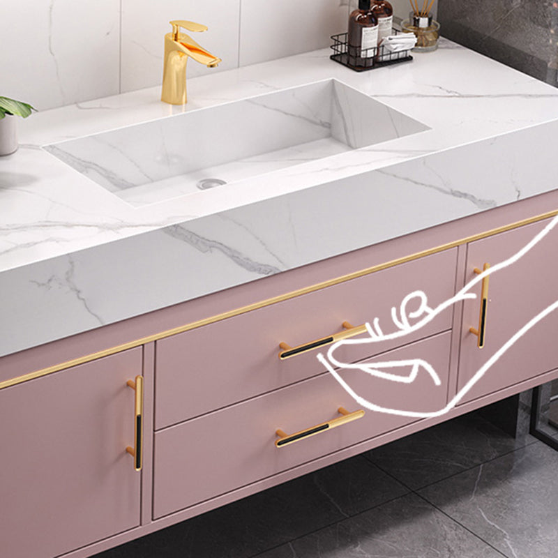 Modern Style Bathroom Vanity Set Solid Wood Bathroom Vanity Set Clearhalo 'Bathroom Remodel & Bathroom Fixtures' 'Bathroom Vanities' 'bathroom_vanities' 'Home Improvement' 'home_improvement' 'home_improvement_bathroom_vanities' 6540833