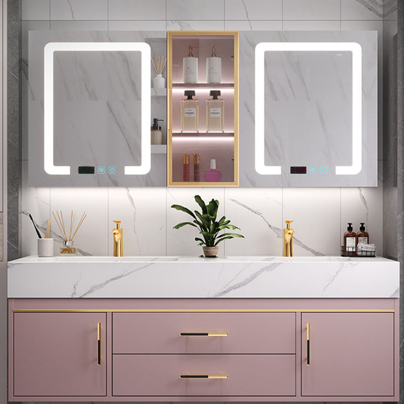 Modern Style Bathroom Vanity Set Solid Wood Bathroom Vanity Set Clearhalo 'Bathroom Remodel & Bathroom Fixtures' 'Bathroom Vanities' 'bathroom_vanities' 'Home Improvement' 'home_improvement' 'home_improvement_bathroom_vanities' 6540836