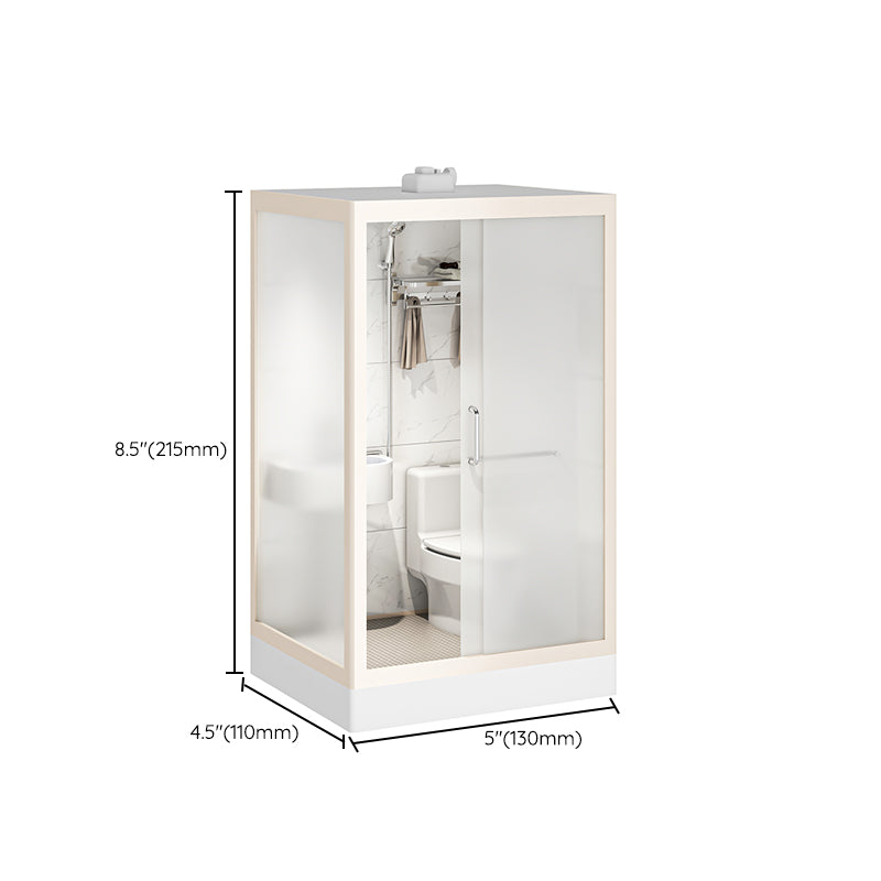 Rectangular Sliding Shower Enclosure Full Frame Shower Enclosure with Tempered Glass Clearhalo 'Bathroom Remodel & Bathroom Fixtures' 'Home Improvement' 'home_improvement' 'home_improvement_shower_stalls_enclosures' 'Shower Stalls & Enclosures' 'shower_stalls_enclosures' 'Showers & Bathtubs' 6540922