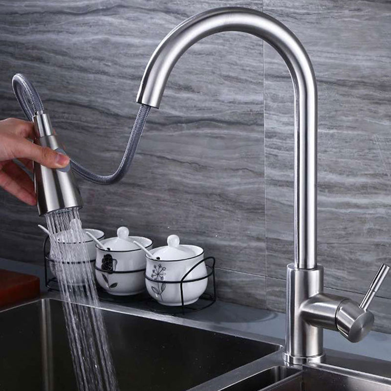 Rectangle Stainless Steel Kitchen Sink with Drain Assembly Contemporary Sink Clearhalo 'Home Improvement' 'home_improvement' 'home_improvement_kitchen_sinks' 'Kitchen Remodel & Kitchen Fixtures' 'Kitchen Sinks & Faucet Components' 'Kitchen Sinks' 'kitchen_sinks' 6540961
