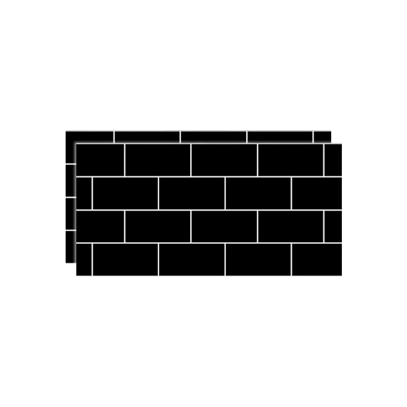 Wall & Floor Imitation Marble Tile Wall Paste Waterproof Wall Tile Textured Black Clearhalo 'Flooring 'Home Improvement' 'home_improvement' 'home_improvement_peel_stick_blacksplash' 'Peel & Stick Backsplash Tile' 'peel_stick_blacksplash' 'Walls & Ceilings' Walls and Ceiling' 6541401