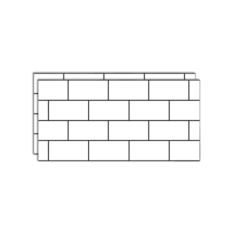 Wall & Floor Imitation Marble Tile Wall Paste Waterproof Wall Tile White Clearhalo 'Flooring 'Home Improvement' 'home_improvement' 'home_improvement_peel_stick_blacksplash' 'Peel & Stick Backsplash Tile' 'peel_stick_blacksplash' 'Walls & Ceilings' Walls and Ceiling' 6541402