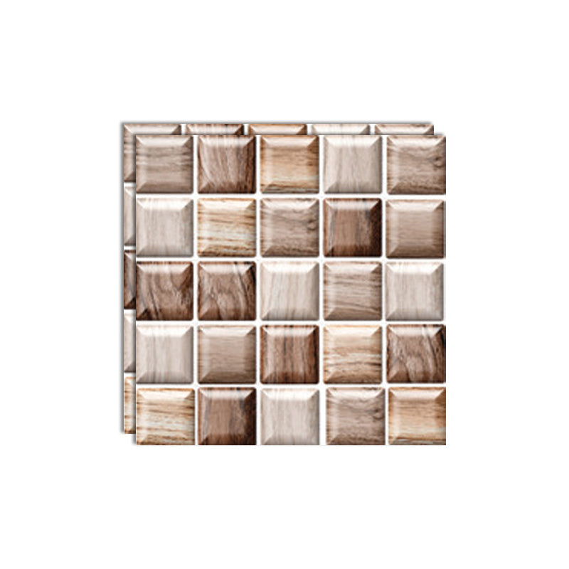 Tile-Peel & Stick Rectangle Waterproof Plastic Peel & Stick Subway Tile for Shower 2-Pack Brown Clearhalo 'Flooring 'Home Improvement' 'home_improvement' 'home_improvement_peel_stick_blacksplash' 'Peel & Stick Backsplash Tile' 'peel_stick_blacksplash' 'Walls & Ceilings' Walls and Ceiling' 6541418