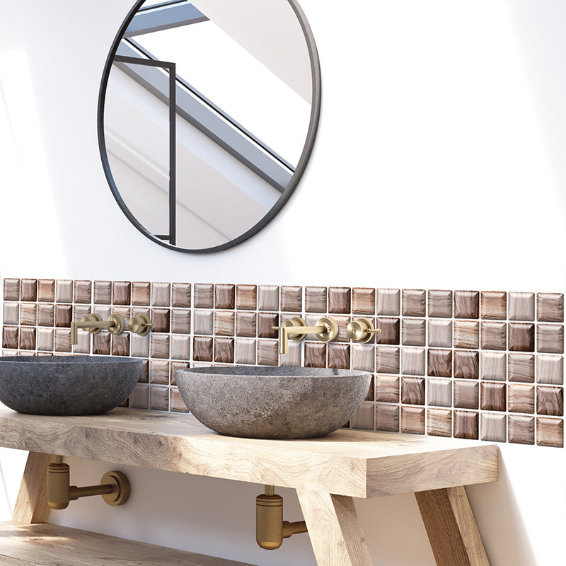 Tile-Peel & Stick Rectangle Waterproof Plastic Peel & Stick Subway Tile for Shower 2-Pack Clearhalo 'Flooring 'Home Improvement' 'home_improvement' 'home_improvement_peel_stick_blacksplash' 'Peel & Stick Backsplash Tile' 'peel_stick_blacksplash' 'Walls & Ceilings' Walls and Ceiling' 6541429