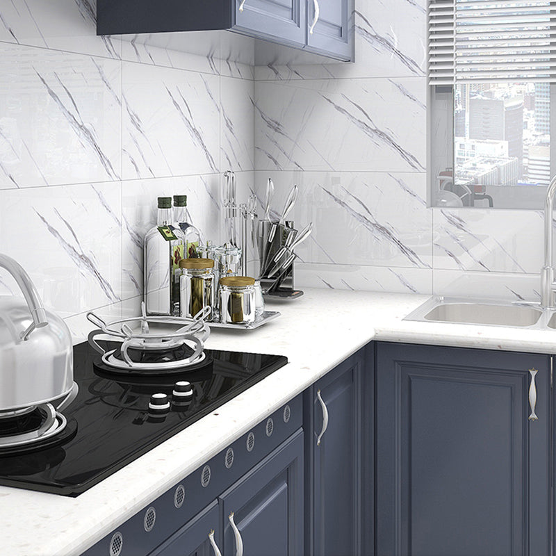 Modern Style Wallpaper Kitchen Single Tile Peel and Stick Backsplash Beige Gray 50-Piece Set Clearhalo 'Flooring 'Home Improvement' 'home_improvement' 'home_improvement_peel_stick_blacksplash' 'Peel & Stick Backsplash Tile' 'peel_stick_blacksplash' 'Walls & Ceilings' Walls and Ceiling' 6541439