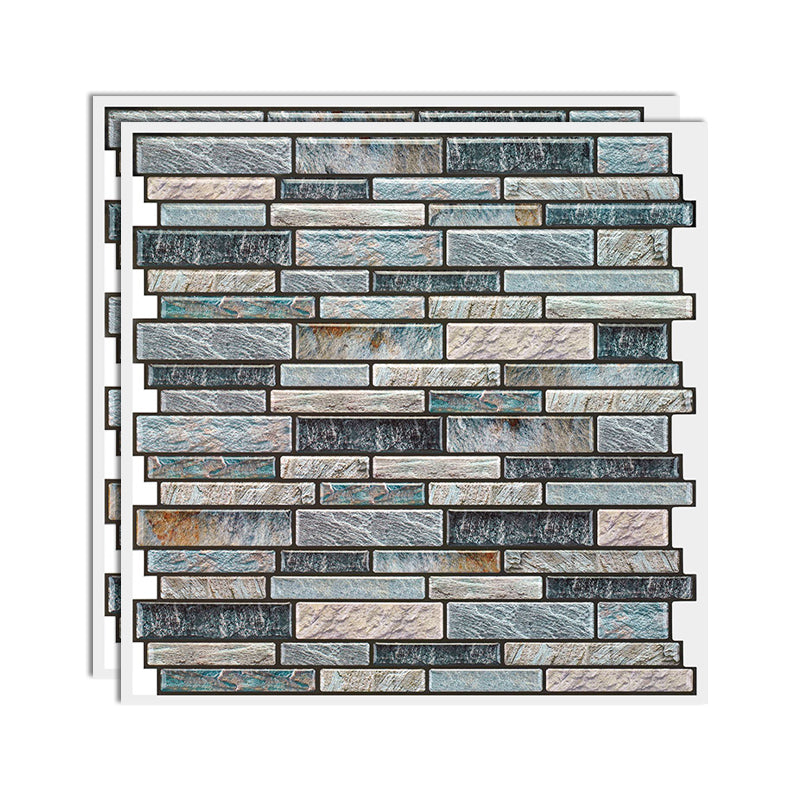 Modern Field Tile Waterproof Peel and Stick Backsplash Tile for Kitchen Aqua Clearhalo 'Flooring 'Home Improvement' 'home_improvement' 'home_improvement_peel_stick_blacksplash' 'Peel & Stick Backsplash Tile' 'peel_stick_blacksplash' 'Walls & Ceilings' Walls and Ceiling' 6541475