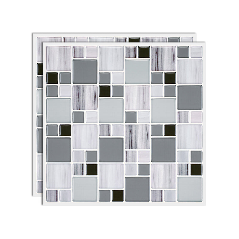 Modern Field Tile Waterproof Peel and Stick Backsplash Tile for Kitchen Light Gray Clearhalo 'Flooring 'Home Improvement' 'home_improvement' 'home_improvement_peel_stick_blacksplash' 'Peel & Stick Backsplash Tile' 'peel_stick_blacksplash' 'Walls & Ceilings' Walls and Ceiling' 6541476
