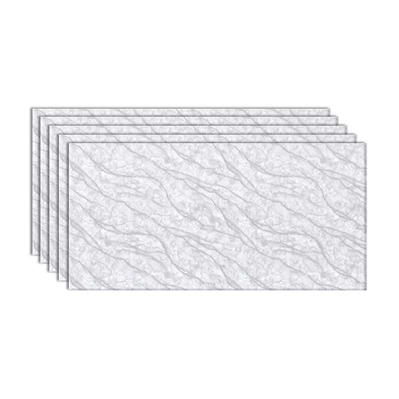 Contemporary Style Wallpaper Single Tile Bathroom Wallpaper with Rectangle Shape Gray-White Clearhalo 'Flooring 'Home Improvement' 'home_improvement' 'home_improvement_peel_stick_blacksplash' 'Peel & Stick Backsplash Tile' 'peel_stick_blacksplash' 'Walls & Ceilings' Walls and Ceiling' 6541504