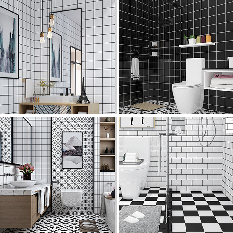 Contemporary Wallpaper Single Tile Bathroom Wallpaper with Rectangle Shape Clearhalo 'Flooring 'Home Improvement' 'home_improvement' 'home_improvement_peel_stick_blacksplash' 'Peel & Stick Backsplash Tile' 'peel_stick_blacksplash' 'Walls & Ceilings' Walls and Ceiling' 6541522