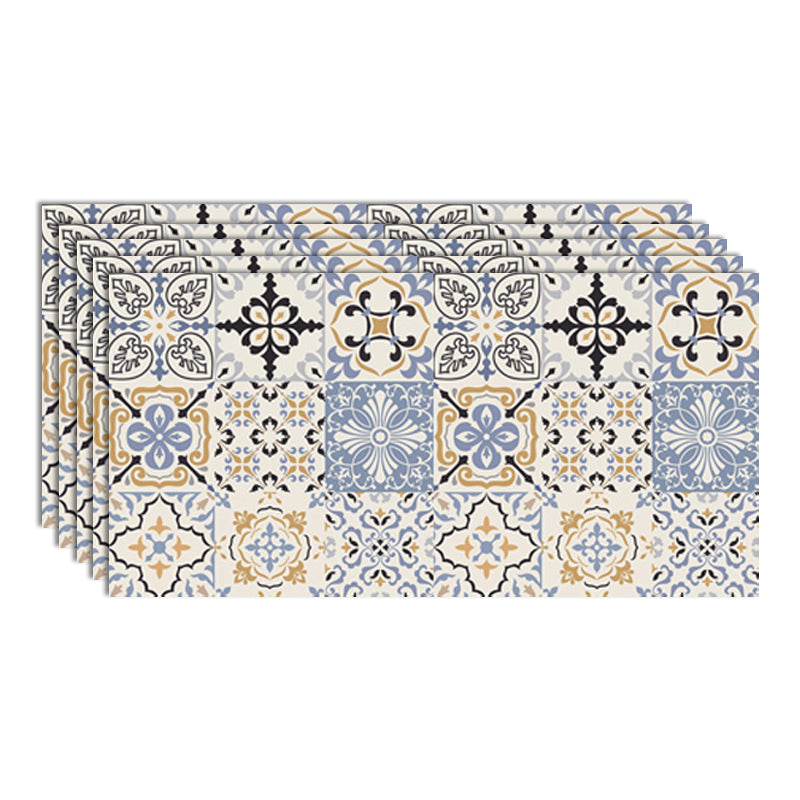 Contemporary Wallpaper Single Tile Bathroom Wallpaper with Rectangle Shape Blue-Yellow Clearhalo 'Flooring 'Home Improvement' 'home_improvement' 'home_improvement_peel_stick_blacksplash' 'Peel & Stick Backsplash Tile' 'peel_stick_blacksplash' 'Walls & Ceilings' Walls and Ceiling' 6541529