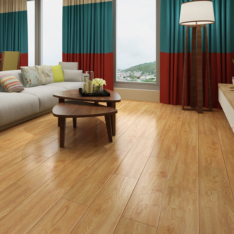 Solid Wood Laminate Floor Modern Style Laminate Floor with Scratch Resistant Clearhalo 'Flooring 'Home Improvement' 'home_improvement' 'home_improvement_laminate_flooring' 'Laminate Flooring' 'laminate_flooring' Walls and Ceiling' 6541680