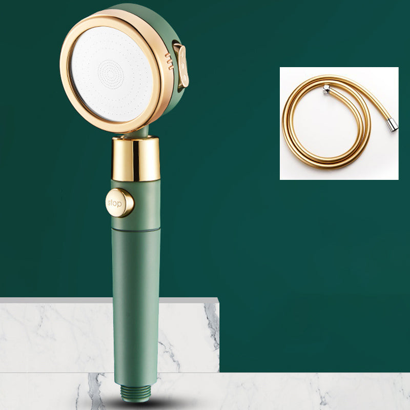 Plastic Shower Head Modern Wall-mounted Adjustable Shower Head Cyan Shower Head with Hose Clearhalo 'Bathroom Remodel & Bathroom Fixtures' 'Home Improvement' 'home_improvement' 'home_improvement_shower_heads' 'Shower Heads' 'shower_heads' 'Showers & Bathtubs Plumbing' 'Showers & Bathtubs' 6541729