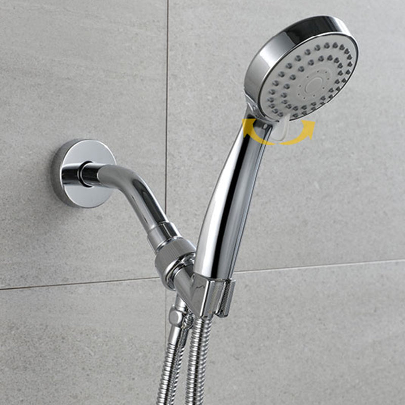 Contemporary Style Shower Head Double Bathroom Shower Heads with Round Shape Clearhalo 'Bathroom Remodel & Bathroom Fixtures' 'Home Improvement' 'home_improvement' 'home_improvement_shower_heads' 'Shower Heads' 'shower_heads' 'Showers & Bathtubs Plumbing' 'Showers & Bathtubs' 6541748
