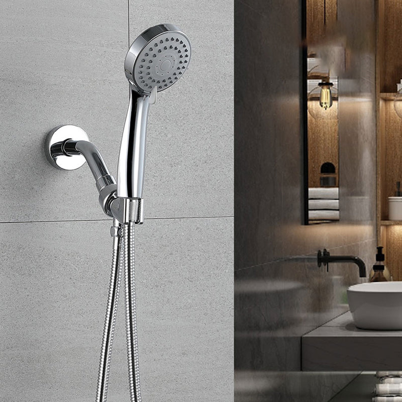 Contemporary Style Shower Head Double Bathroom Shower Heads with Round Shape Clearhalo 'Bathroom Remodel & Bathroom Fixtures' 'Home Improvement' 'home_improvement' 'home_improvement_shower_heads' 'Shower Heads' 'shower_heads' 'Showers & Bathtubs Plumbing' 'Showers & Bathtubs' 6541758