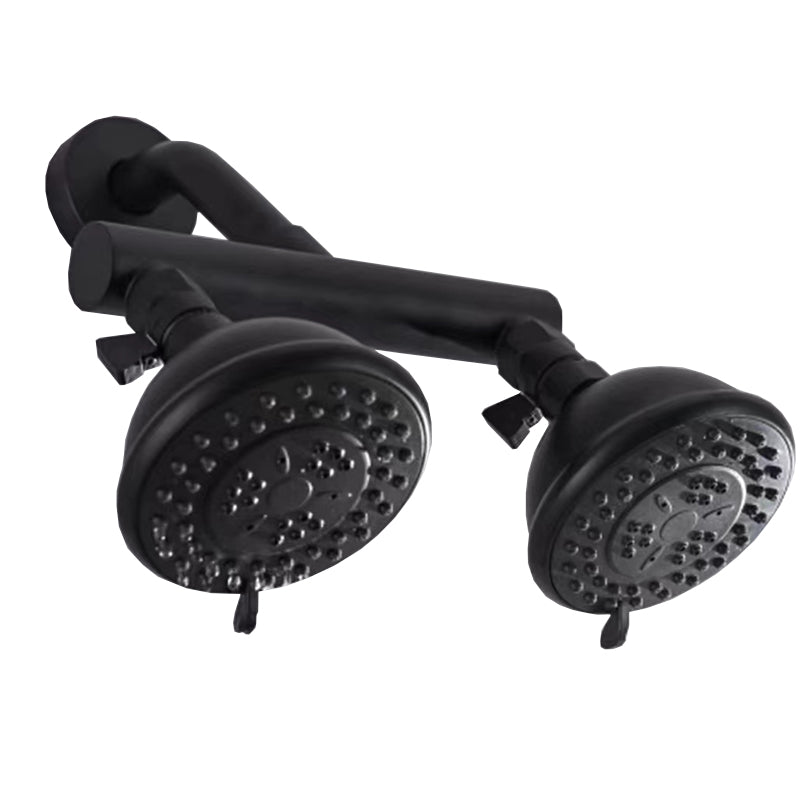 Contemporary Style Shower Head Double Bathroom Shower Heads with Round Shape Clearhalo 'Bathroom Remodel & Bathroom Fixtures' 'Home Improvement' 'home_improvement' 'home_improvement_shower_heads' 'Shower Heads' 'shower_heads' 'Showers & Bathtubs Plumbing' 'Showers & Bathtubs' 6541759