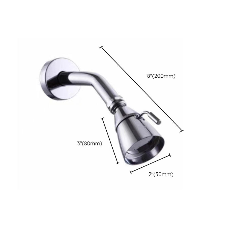 Contemporary Style Shower Head Double Bathroom Shower Heads with Round Shape Clearhalo 'Bathroom Remodel & Bathroom Fixtures' 'Home Improvement' 'home_improvement' 'home_improvement_shower_heads' 'Shower Heads' 'shower_heads' 'Showers & Bathtubs Plumbing' 'Showers & Bathtubs' 6541764