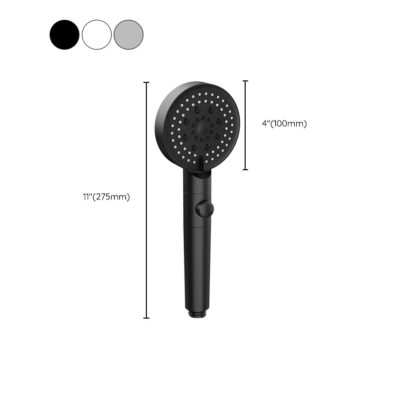 Modern Style Shower Head Plastic Shower Head with Adjustable Water Flow Clearhalo 'Bathroom Remodel & Bathroom Fixtures' 'Home Improvement' 'home_improvement' 'home_improvement_shower_heads' 'Shower Heads' 'shower_heads' 'Showers & Bathtubs Plumbing' 'Showers & Bathtubs' 6541824