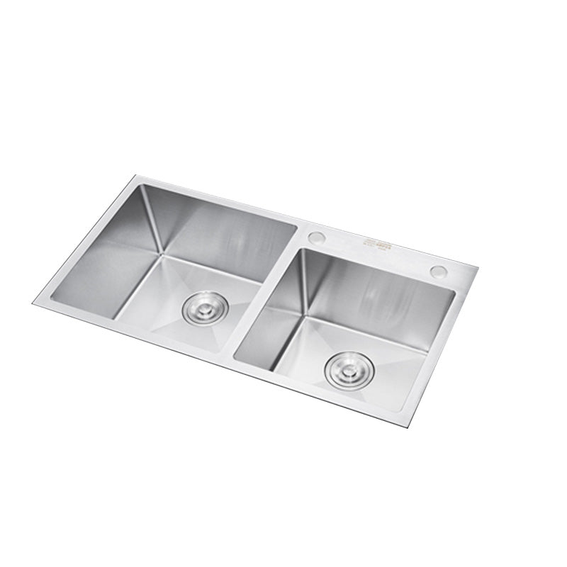 Contemporary Kitchen Sink Stainless Steel Drain Assembly Kitchen Sink Clearhalo 'Home Improvement' 'home_improvement' 'home_improvement_kitchen_sinks' 'Kitchen Remodel & Kitchen Fixtures' 'Kitchen Sinks & Faucet Components' 'Kitchen Sinks' 'kitchen_sinks' 6541948