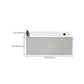 Rectangle Modern White Acrylic Bathtub Back to Wall with Drain Bath Tub Clearhalo 'Bathroom Remodel & Bathroom Fixtures' 'Bathtubs' 'Home Improvement' 'home_improvement' 'home_improvement_bathtubs' 'Showers & Bathtubs' 6542035