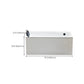 Rectangle Modern White Acrylic Bathtub Back to Wall with Drain Bath Tub Clearhalo 'Bathroom Remodel & Bathroom Fixtures' 'Bathtubs' 'Home Improvement' 'home_improvement' 'home_improvement_bathtubs' 'Showers & Bathtubs' 6542039