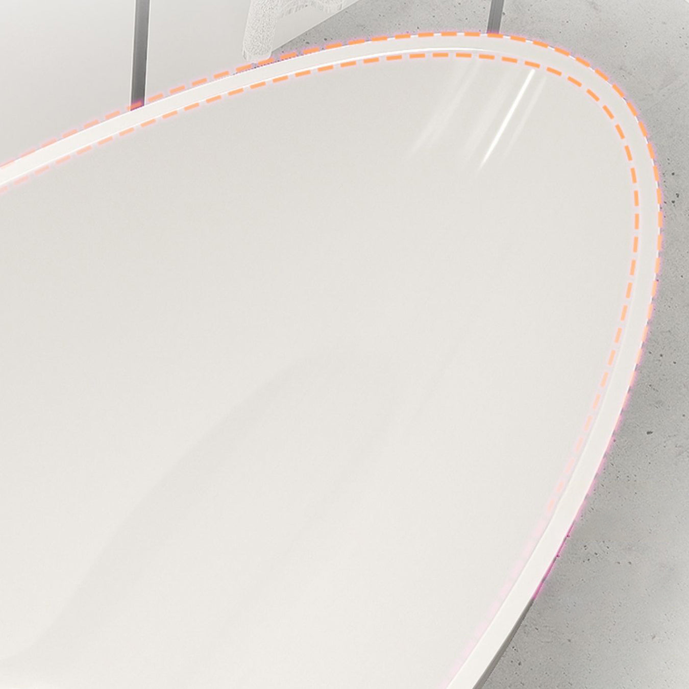 Modern Ellipse Acrylic Bathtub Freestand Soaking Bathtub with Drain Bath Tub Clearhalo 'Bathroom Remodel & Bathroom Fixtures' 'Bathtubs' 'Home Improvement' 'home_improvement' 'home_improvement_bathtubs' 'Showers & Bathtubs' 6542087