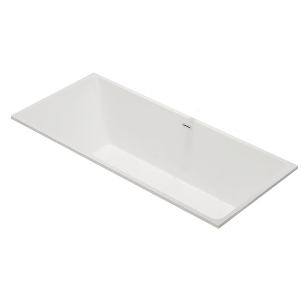 Modern Rectangle Acrylic Embedded Bathtub with Drain Bath Tub Clearhalo 'Bathroom Remodel & Bathroom Fixtures' 'Bathtubs' 'Home Improvement' 'home_improvement' 'home_improvement_bathtubs' 'Showers & Bathtubs' 6542185